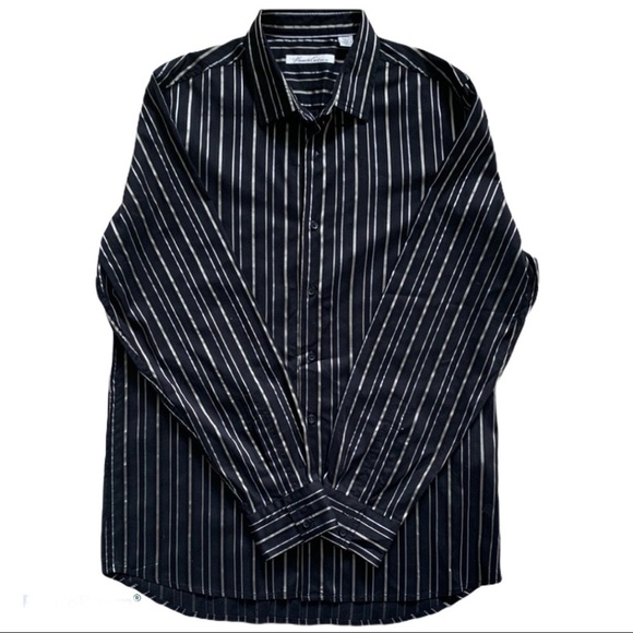 Kenneth Cole Striped Button Down Shirt - Picture 1 of 4